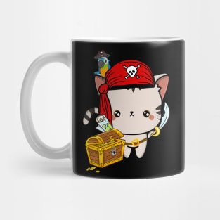 Funny tabby cat is a pirate Mug